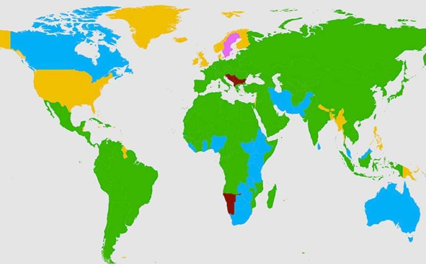 Mapa svijeta na osnovu jezika koje želimo naučiti